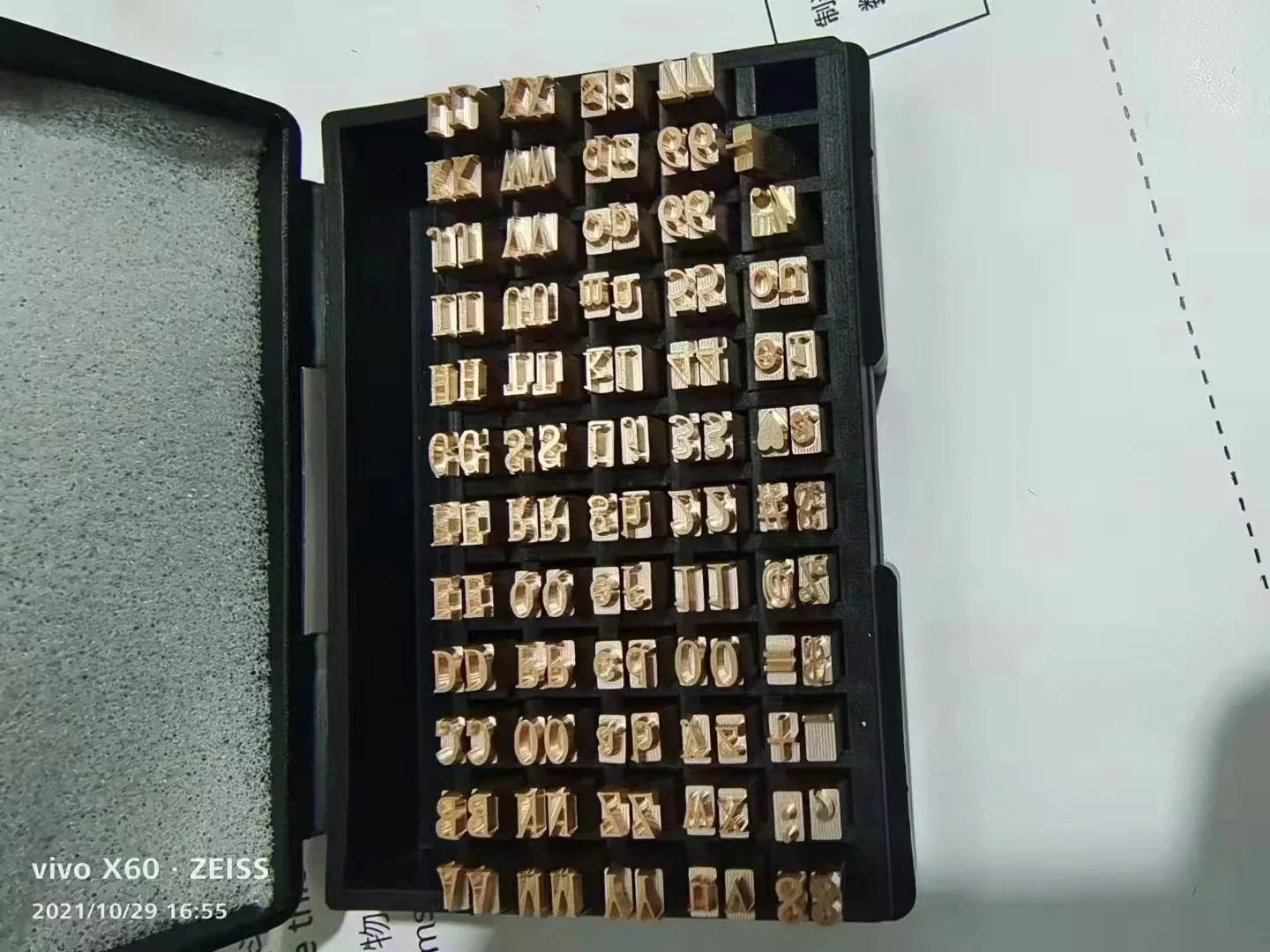 Steel Brass Font Alphabet Number Word Customized for Coding Machine