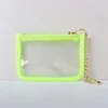 Neon Green Clear Coin Purse
