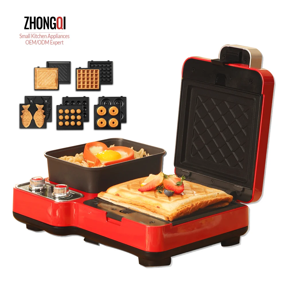 Buy Wholesale China Portable Sandwich Maker Breakfast Machine  Multi-function Snack Maker Mini Waffle Bowl Maker & Sandwich Maker at USD  4.39