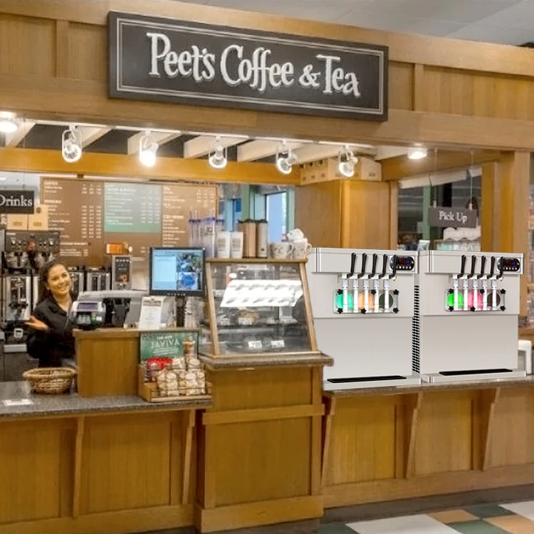 CE ETL Rohs лапша Осенняя Тыква 5 ароматов машина для мягкого мороженого/машина производства мороженого приготовления