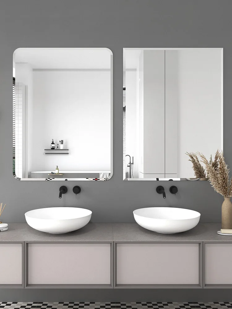 product interior frameless mirror odm simple silver rectangular beveled decorative cheap frameless mirror for bathroom-2