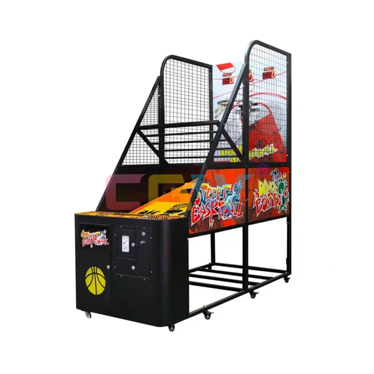 CGW Basketball Hoop Coin Operated Arcade Game Shooting Street Basketball Sports Game Machine