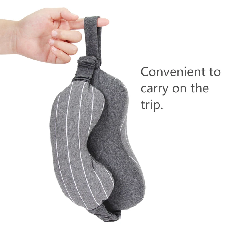 2 in 1 Multifunction Neck Support Microbeads Travel Pillow With Two Shapes