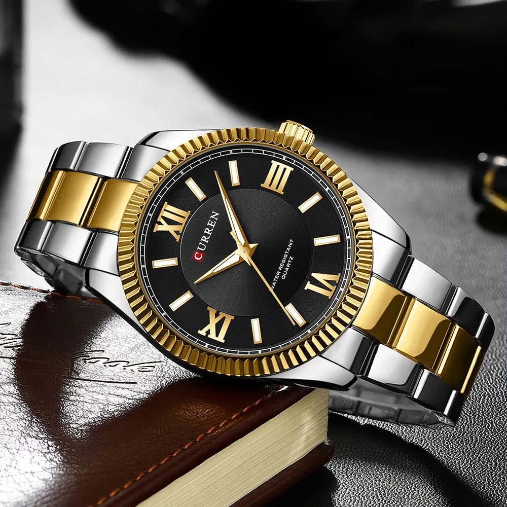 CURREN Watches Luxurious Men's Stainless Steel Bracelets