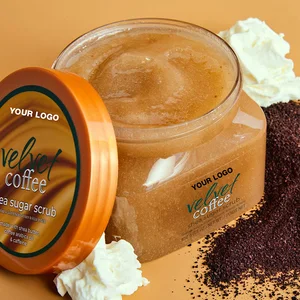 Private Label Organic Coffee Shea Sugar Body Scrub,Natural Arabica Coffee Scrub