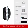 Softbox nero 60*90 cm+griglia