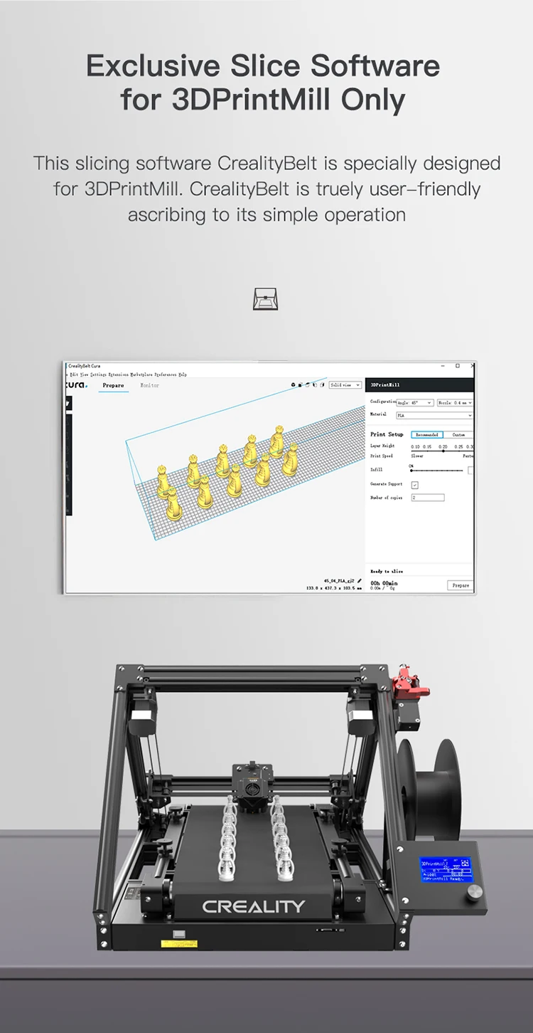 Creality Cr-30 Endless 3d Printer Large Print Size 200mm*170mm And ...