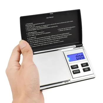 1pc Precision pocket scale, small herbal scale mini food scale, jewelry  scale, easy to carry