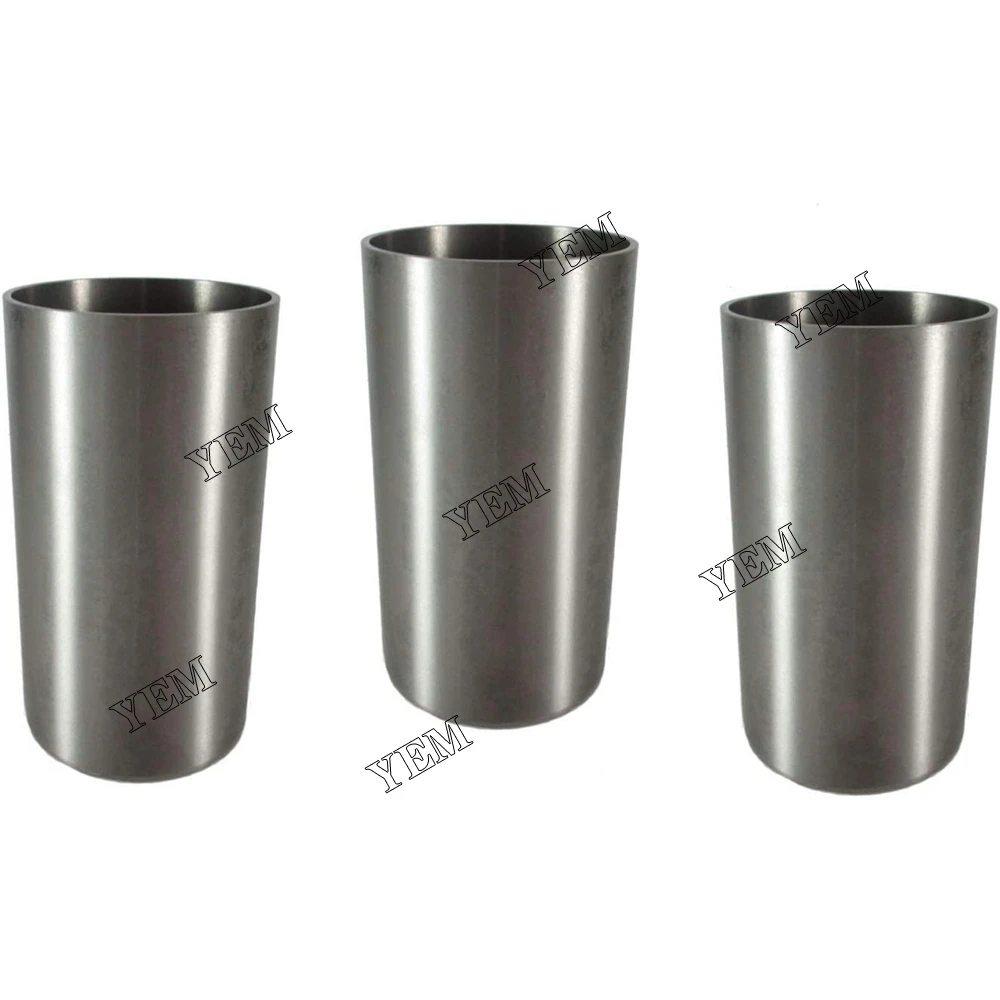 3 Pieces Cylinder Liner / Sleeve for Kubota D1503 Engine Need Bored Out Universal Engine Parts