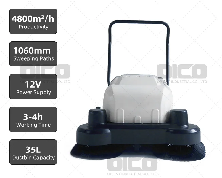 Mechanical Walk Behind Parking Lot Vacuum Dust Cleaner Street Road Sweeper For Supermarket Buy