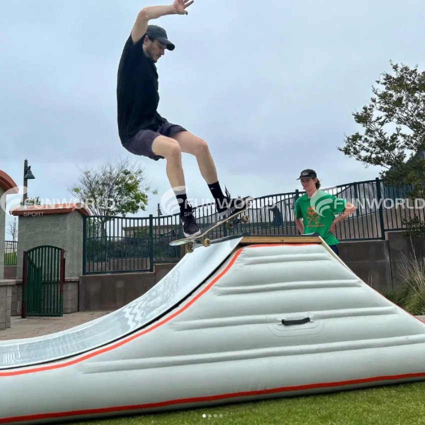 Exciting New Inflatable Bike Ramp Inflatable Skateboard Ramps and Bike Landing Airbags for Outdoor Skate Parks