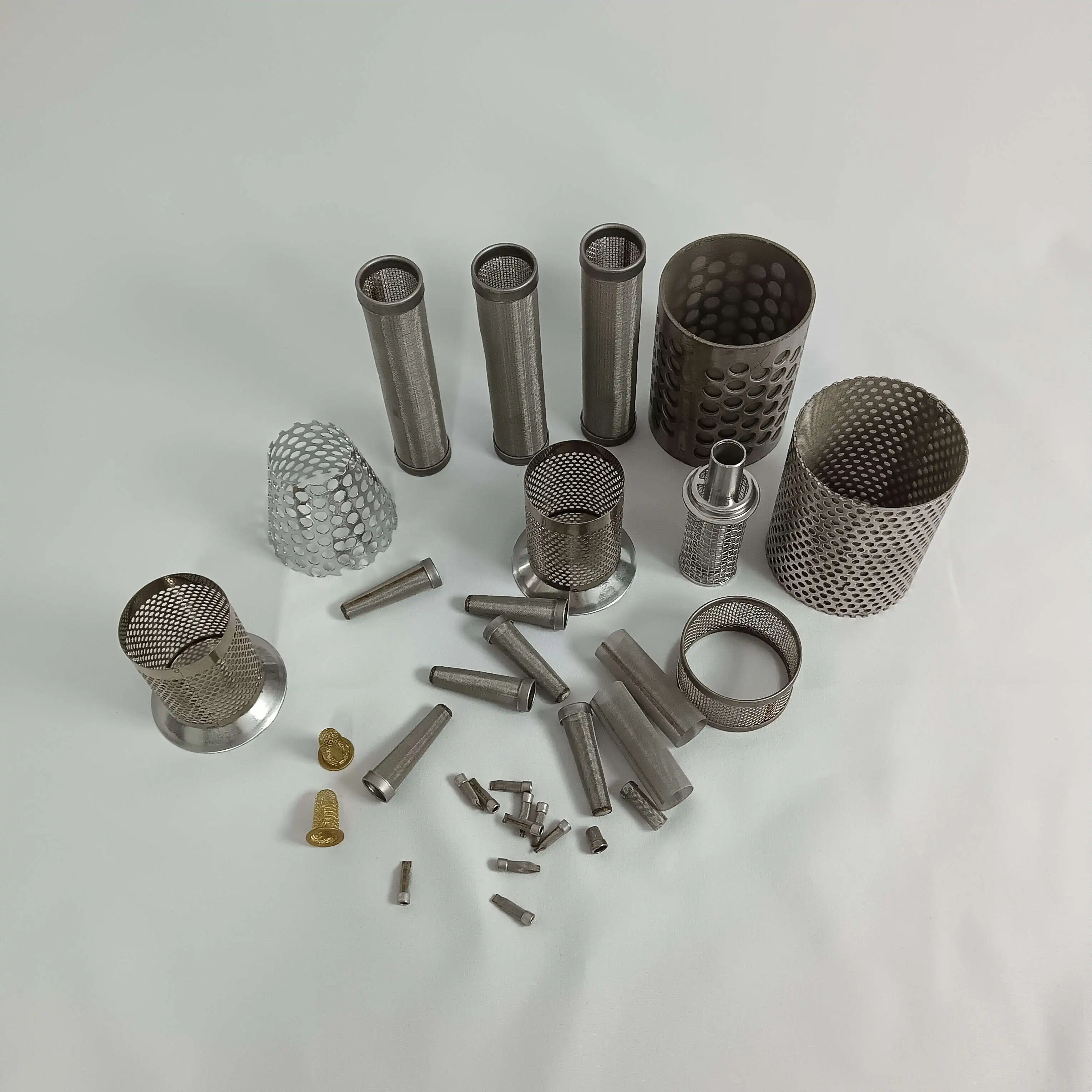 Stainless Steel Metal Circular Wire Mesh Accessories Filter Bowl Shaped Fan-shaped Cylindrical Wire Mesh Filter
