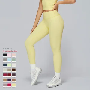 Yoga Pants High Waist Hip-lifting Solid Ankle-Length Yoga Pants Women's Quick-drying Slimming Tight Sports Pants
