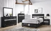 Black + Wood + Solid Wood+MDF + 5 Piece Set