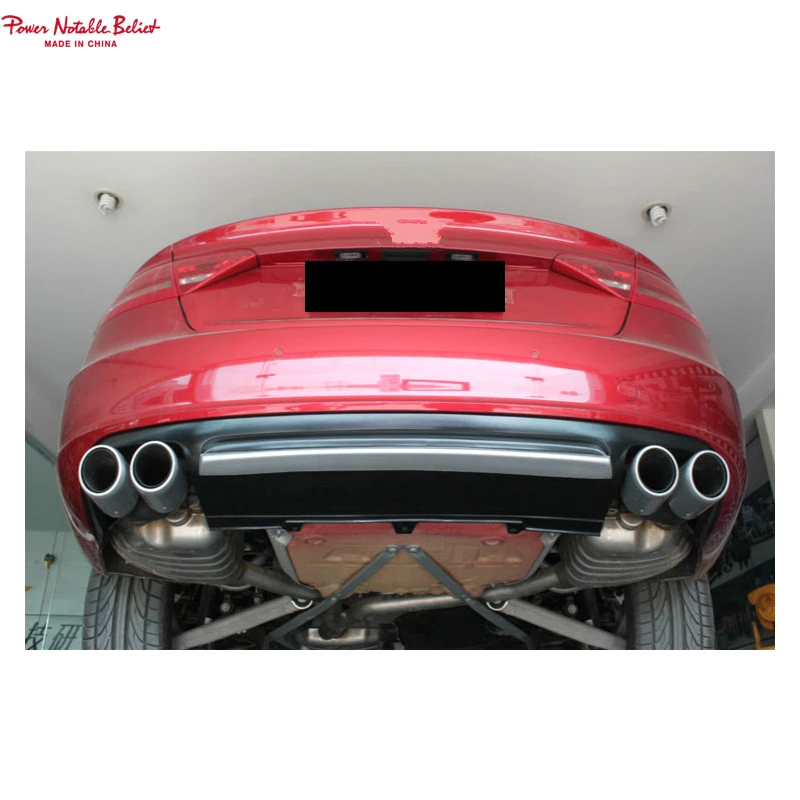 S5 Car Bodykit Diffuser for Audi A5 S5 Ordinary Edition 4 Doors Style Rear Bumper Diffuser with Tailpipe 2009 2010 2011