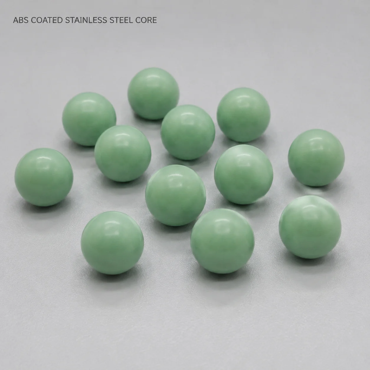 Viên bi thép không gỉ phủ ABS phát quang trong bóng tối, cỡ Cal.68 và Cal.50, bao phủ nhựa phát sáng, kích thước tùy chỉnh
