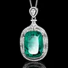 Emerald pendant with Chopin chain