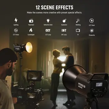 NEEWER FS150B LED Video Light 2.4G/APP Control,130W Bi Color COB Silent Photography 72000lux/1m, 2700K-6500K product image