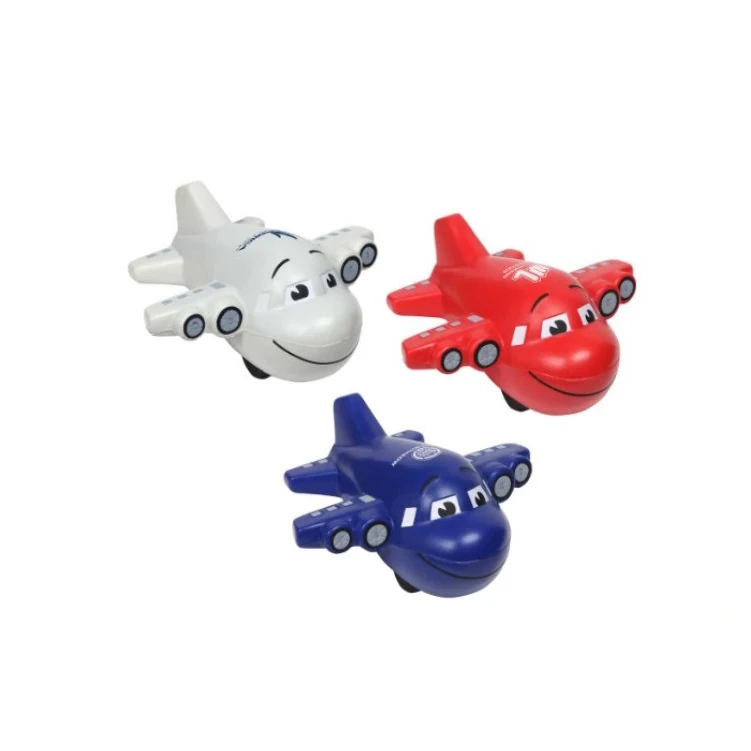 Custom Airplane Shape Anti Stress Ball Aircraft