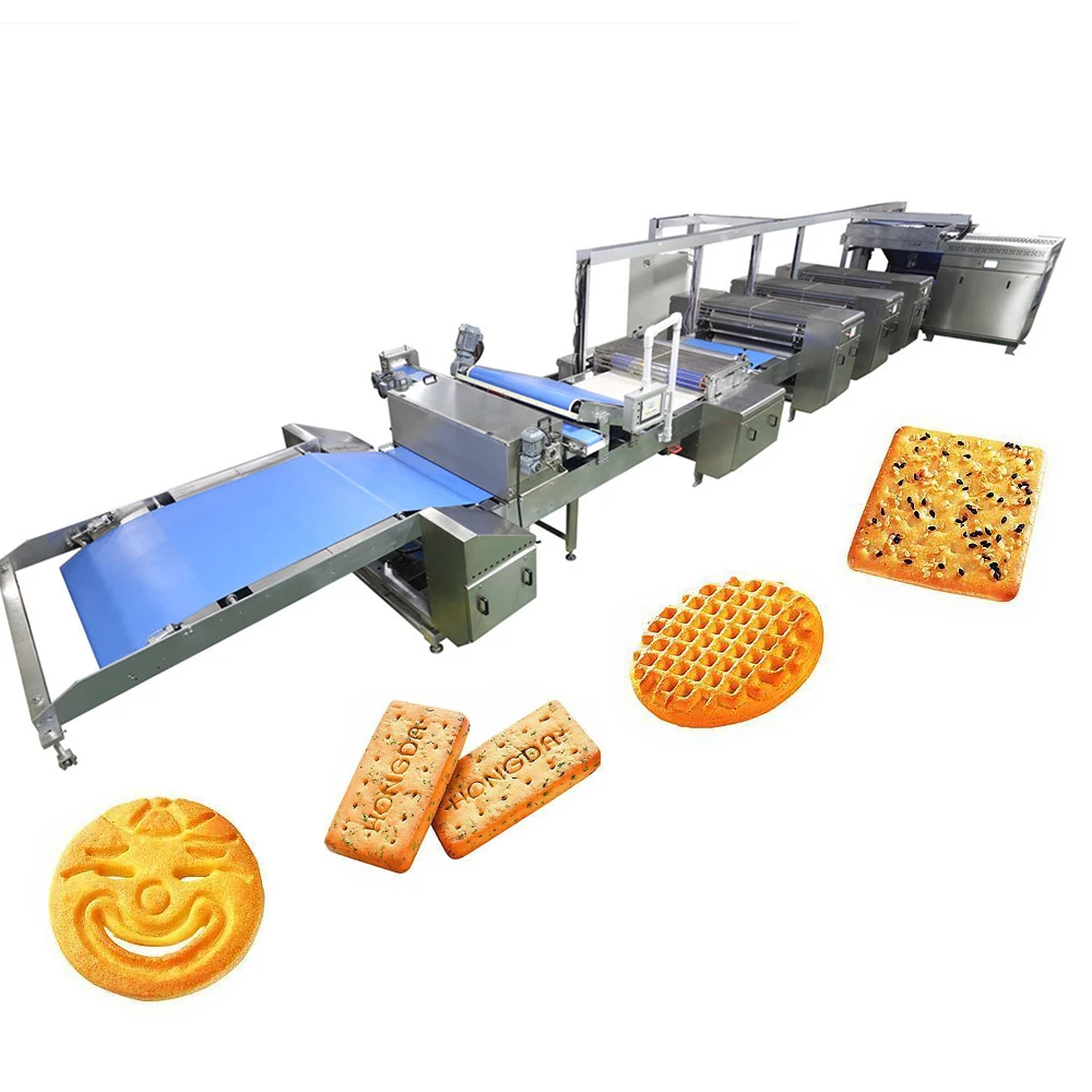 Factory Direct Sale Small Automatic Biscuit Making Production Line Cookie Biscuit Wire Cutter for Food Processing Machinery
