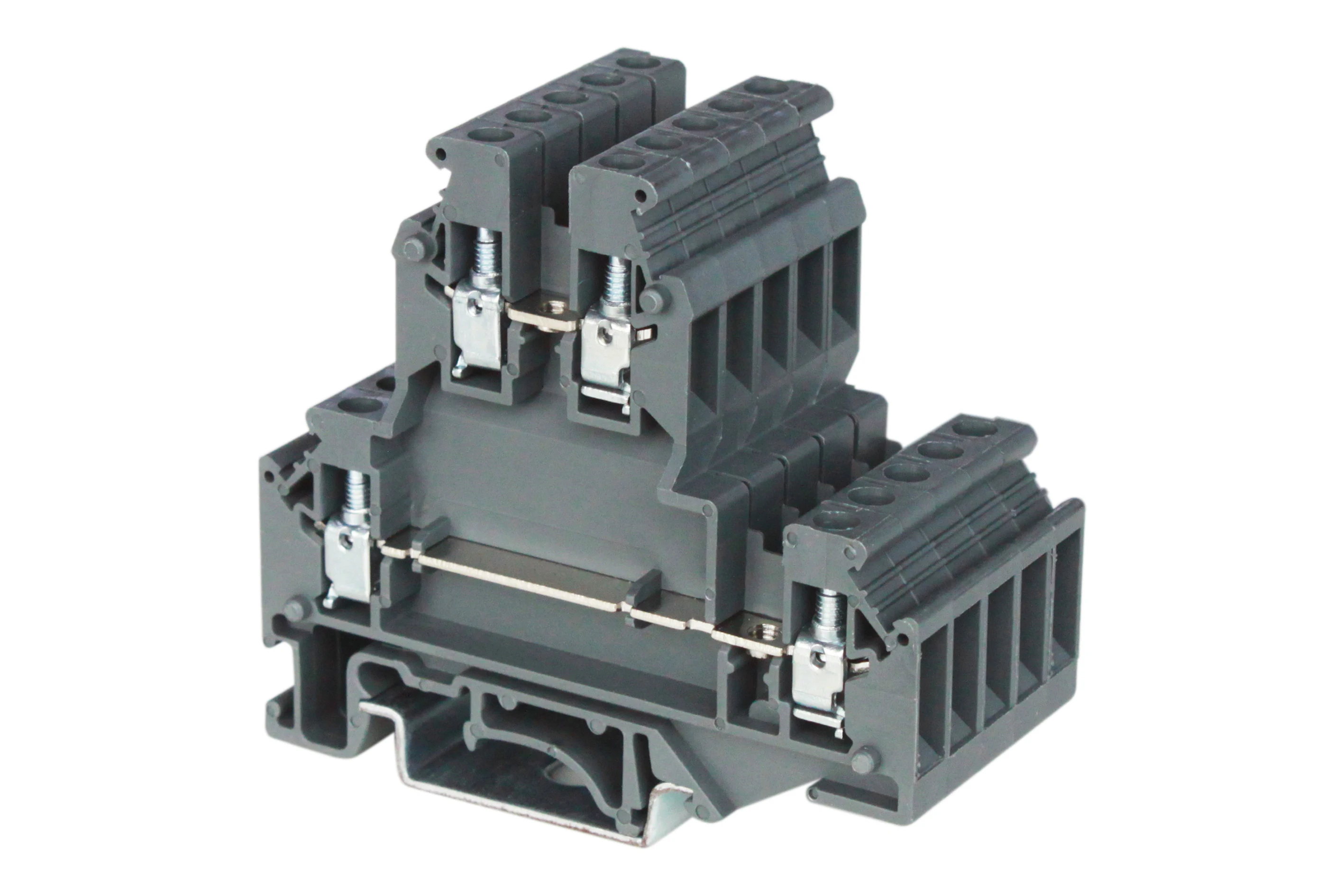 Din Rail Mounted Terminal Block Electrical Screw Terminal Block Wire ...