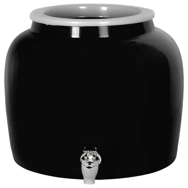 Direct Factory Custom Handmade Gift Ceramic Home Decor Drinking Dispenser Porcelain Black Bulk Water Dispenser