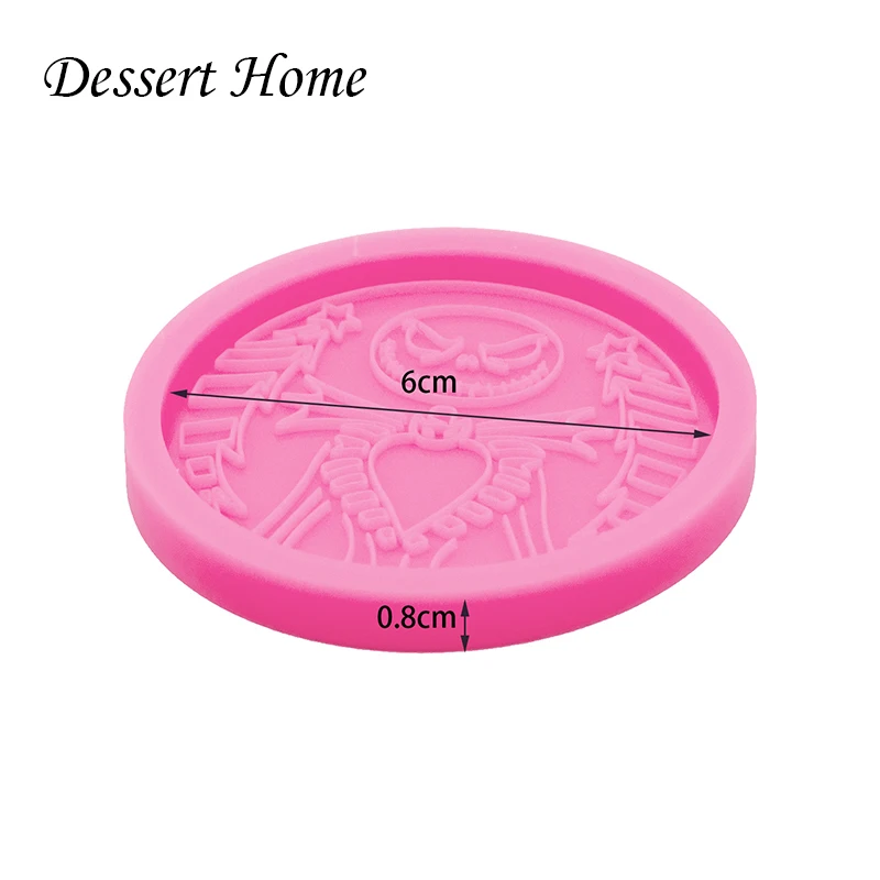 DY0464 Shiny Jack/Lisa Clown Phone Grip Molds Jewelry Epoxy Mould Resin Silicone Mold Badge Reel As Well