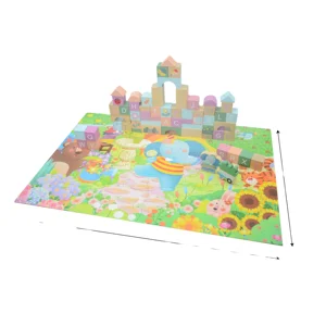 Garden Building Blocks High Aesthetic Value Building Blocks for Baby's Childhood Wood Toy