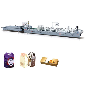 JY-850SG Automatic High-Speed 4 Lines Folding Cardboard Box Manufacturing Folder Gluer Machine