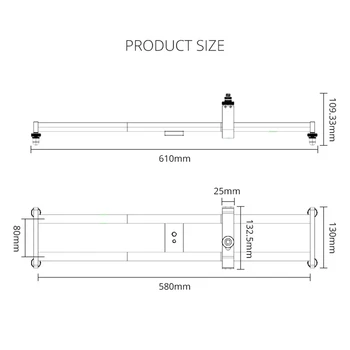YELANGU L60E SLR Camera Phone Slider Video Recording Electric Track Sliding Rail detail image