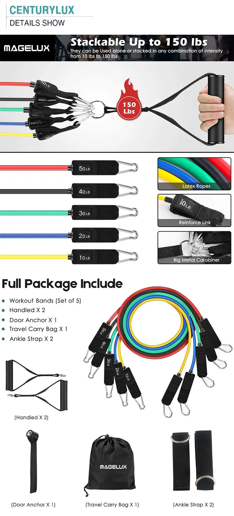 Custom Printed Resistance Bands Bar Wholesale Adjustable Fitness Band Resist Latex Tube Custom