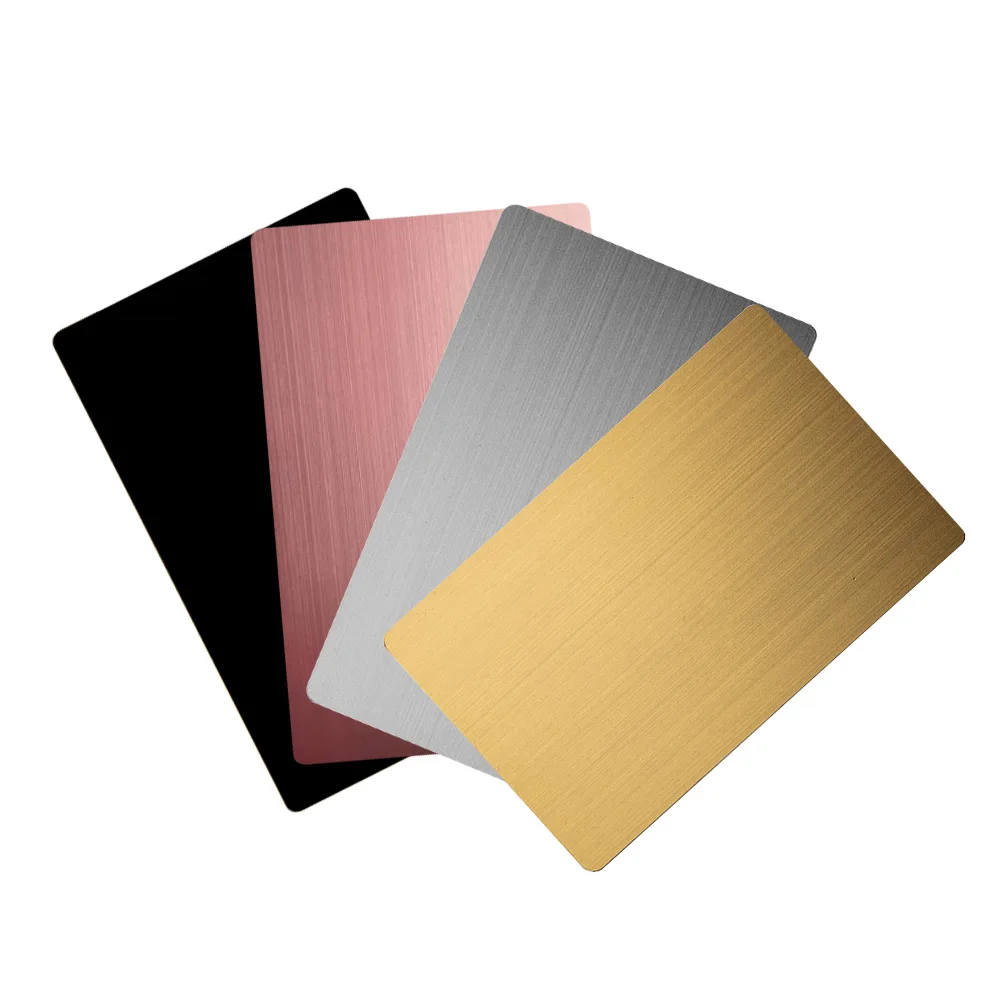 NFC Metal Business Card Blank Custom Iso 14443 RFID Metal NFC Blank Business Luxury Card