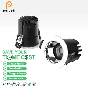 PULUOTI Superbright LED Spotlight 8W-40W 3CCT 120-130mm Recessed Ceiling Spot Lights IP20 for Home and Office Lighting Silver