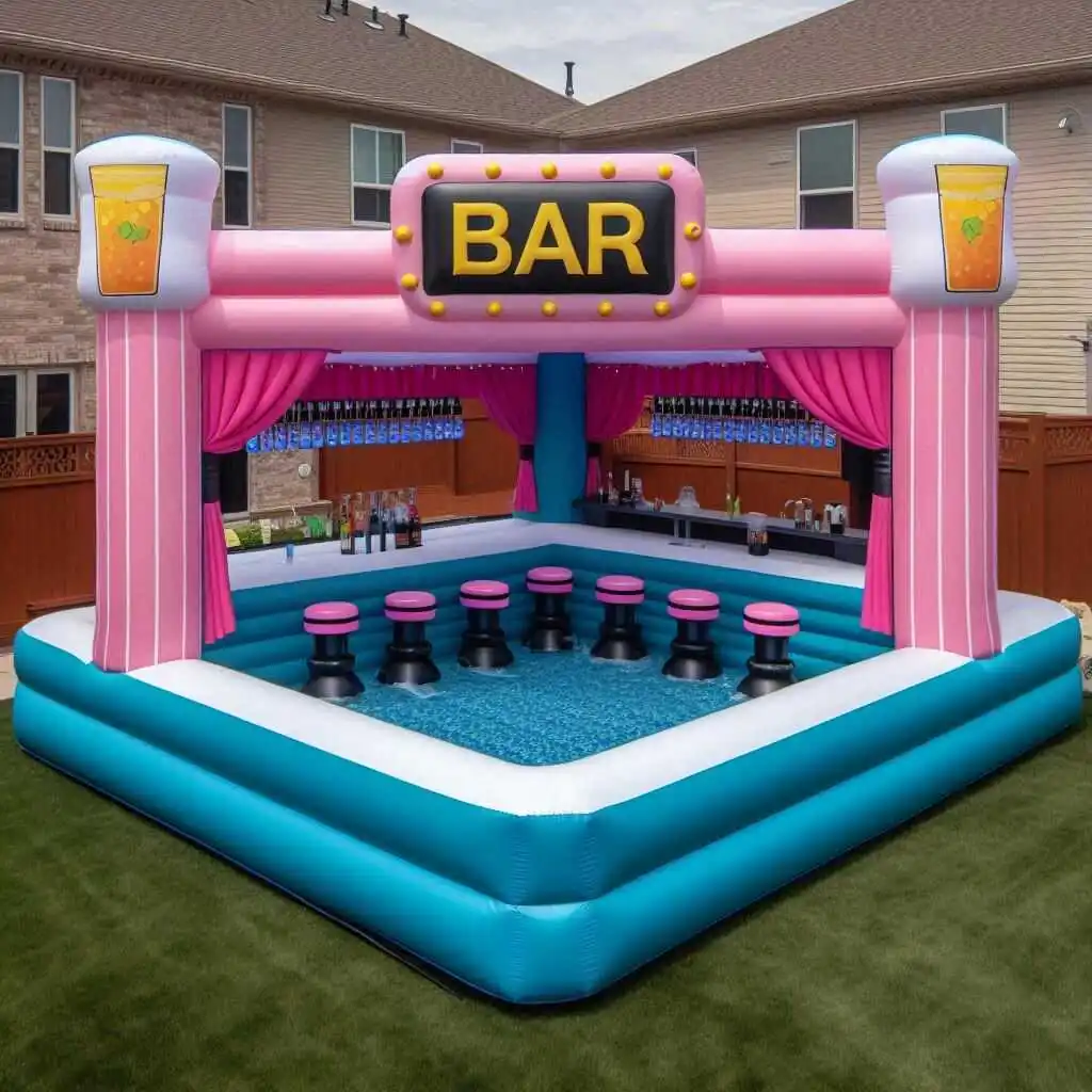 PVC Inflatable Pool Play Family Bar - Perfect for Parties