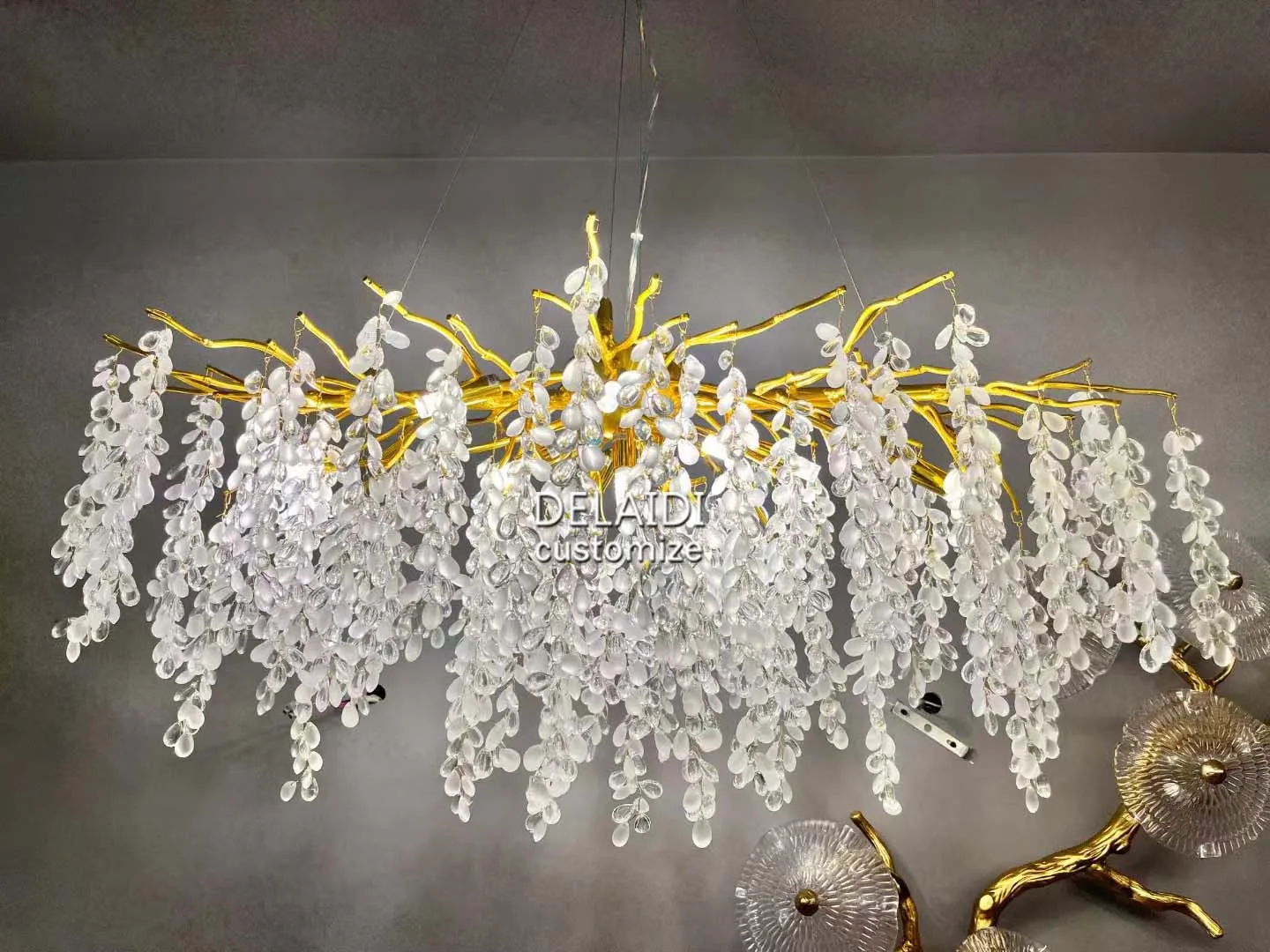 branch crystal chandelier