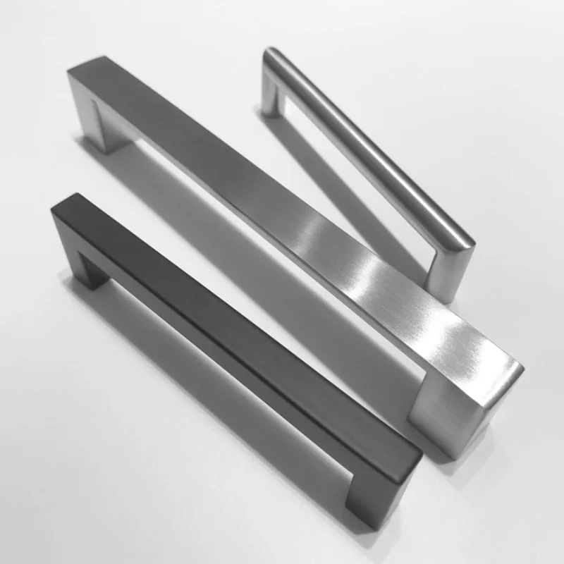 Wholesale Textured Modern Kitchen Handles Drawer Pulls T Bar Stainless Steel Furniture