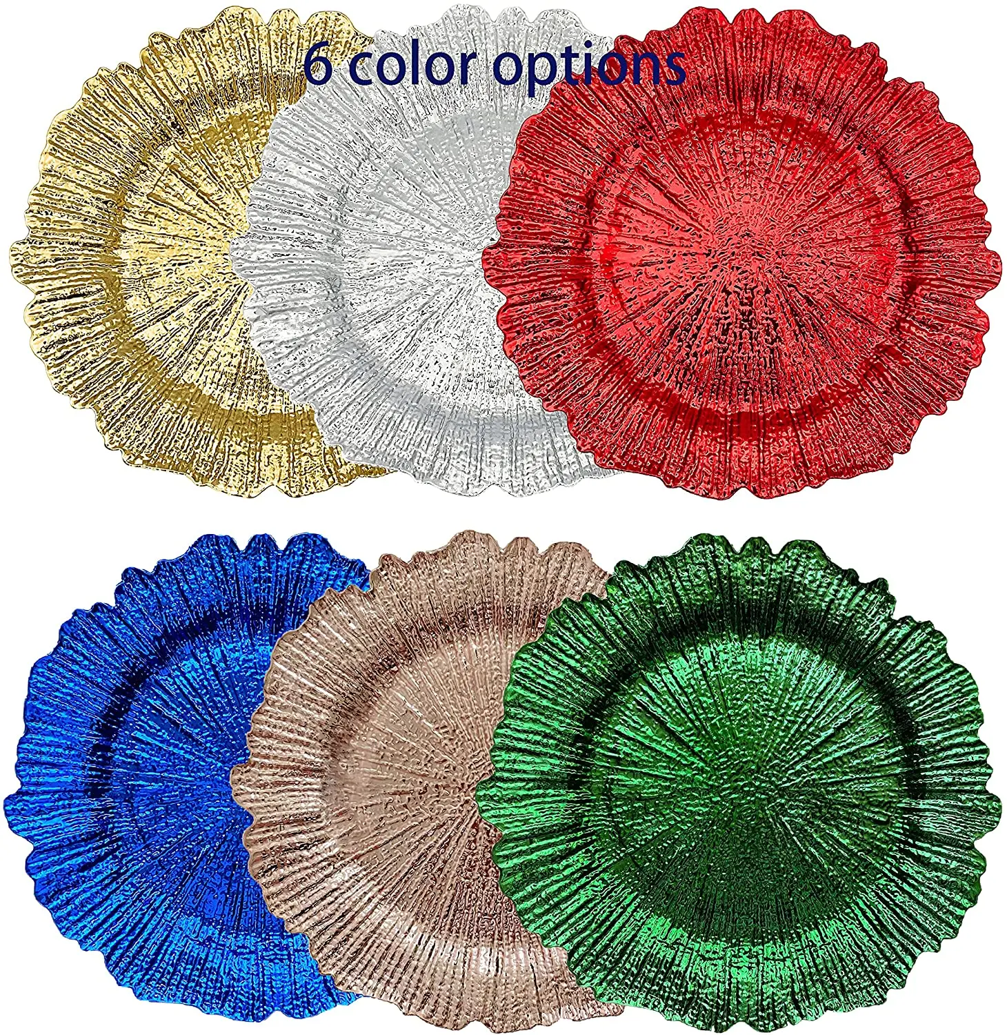 13 Inch Gold Charger Plates Wedding Plastic Charger Plates Round