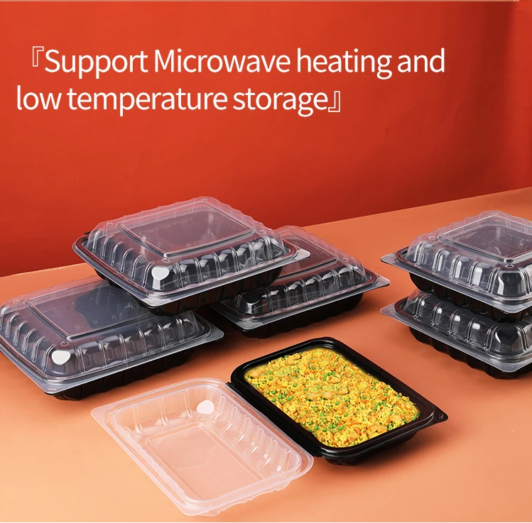 Dg High Quality Eco Friendly Takeaway Bento Lunch Box Clamshell 3