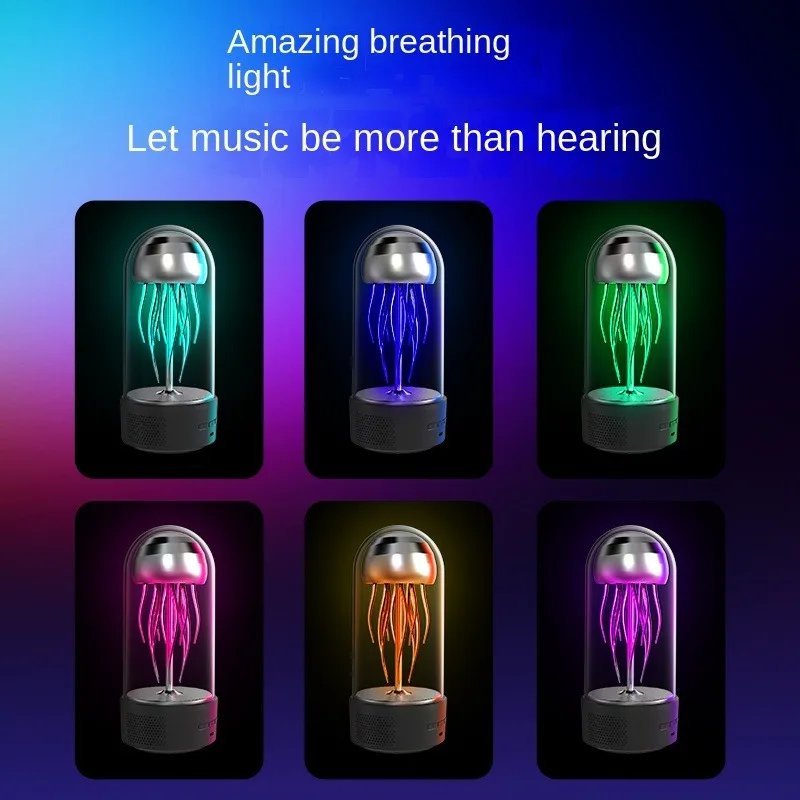 360 Degree Stereo Surround Desktop Colorful Cool Color Light Jellyfish