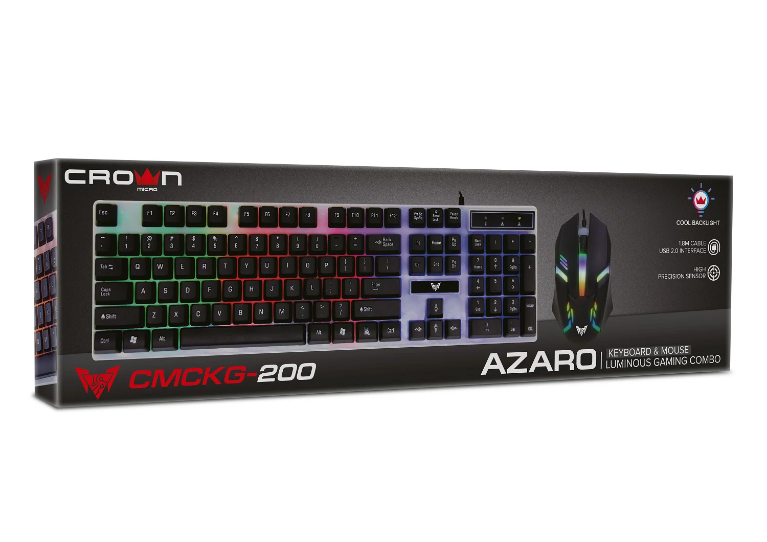  Игровая клавиатура и мышь комбо rgb подсветка usb Проводная