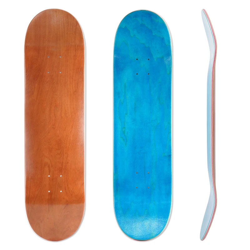 Longboard à quatre roues, planche à roulettes de route, bambou carbonisé, érable