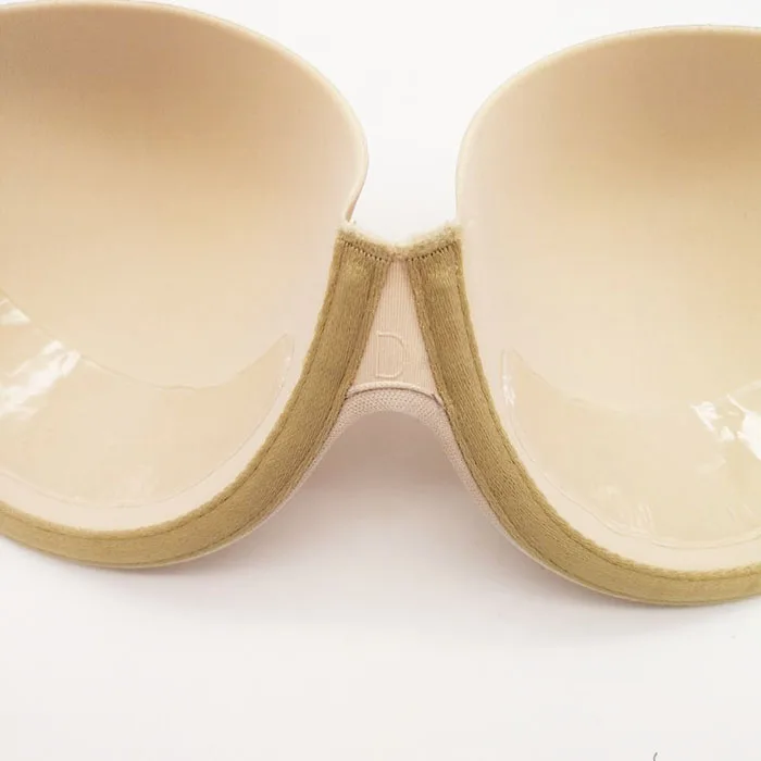 Soutien-gorge auto-adhésif en silicone dos nu invisible sans