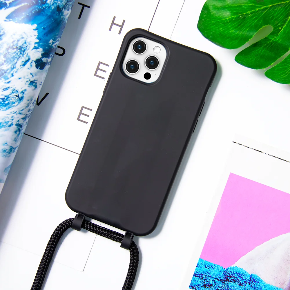 New Detachable Crossbody Necklace Phone Case With Rope And Hook Soft ...