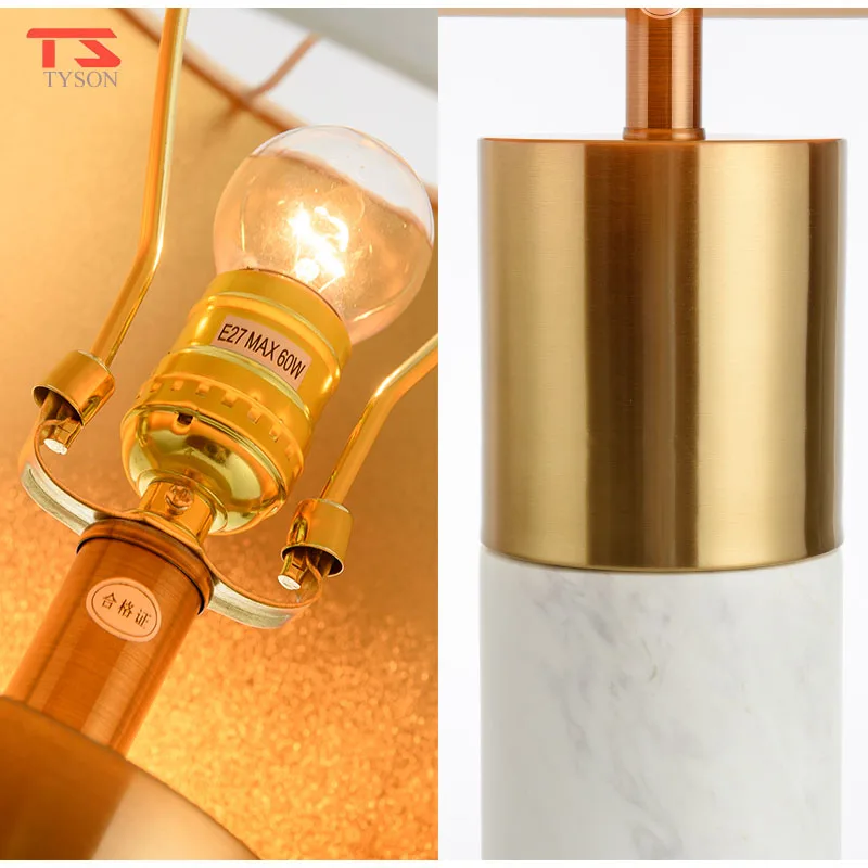 Modern Marble Base Light Table Desk Lamp Home Decorative Table Lamp Nordic Design