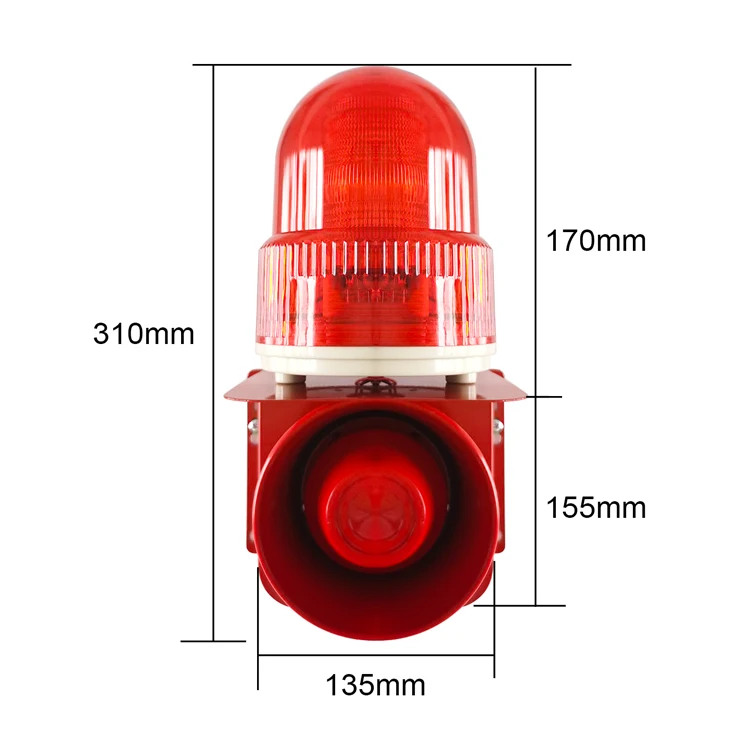 Strobe Siren Size