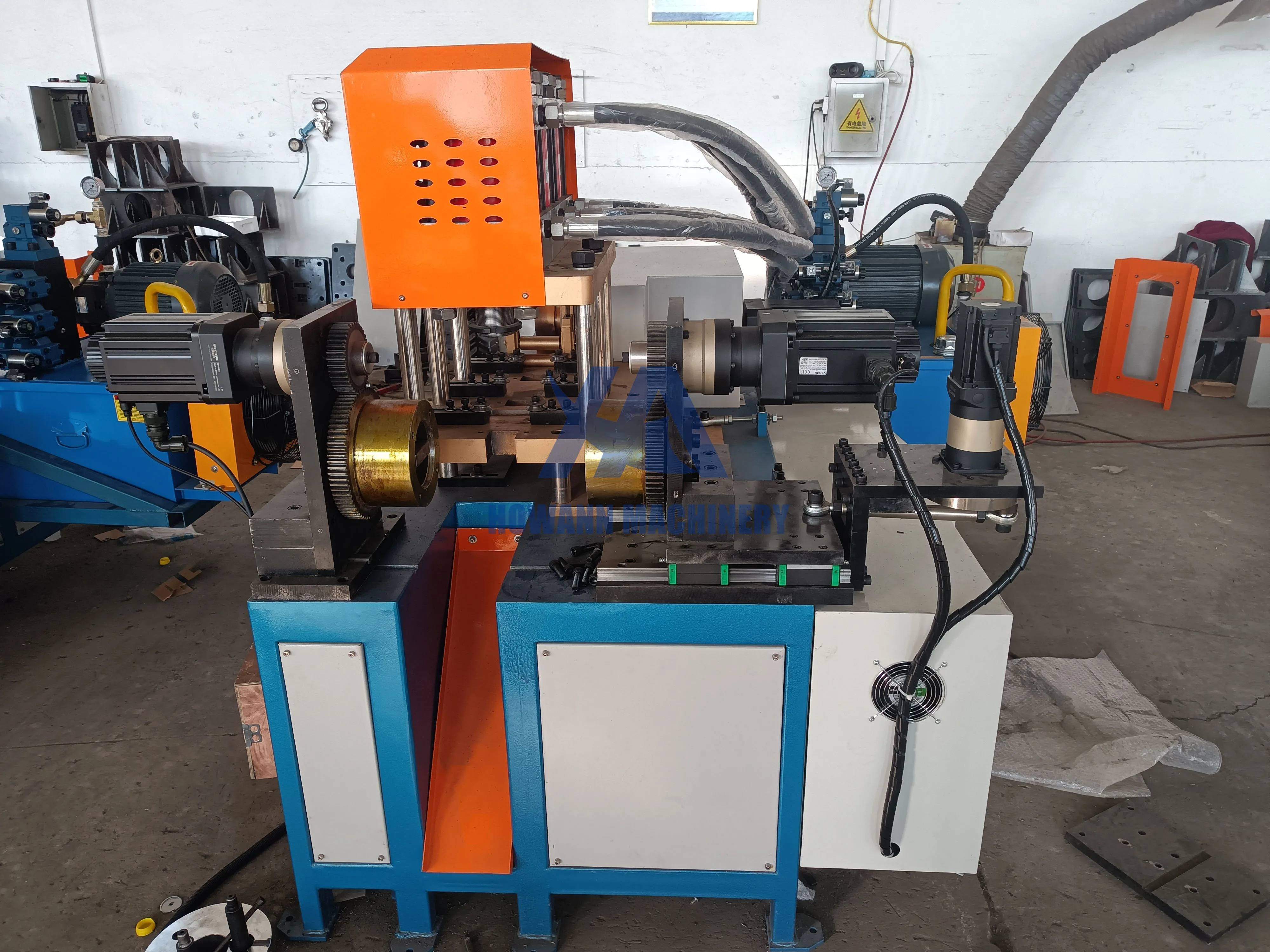 U Shaped Connector Bracket Strut Channel Brace Automatic Galvanized Steel Holt Hoop Pipe Clamp Making Hoop Bending Machine
