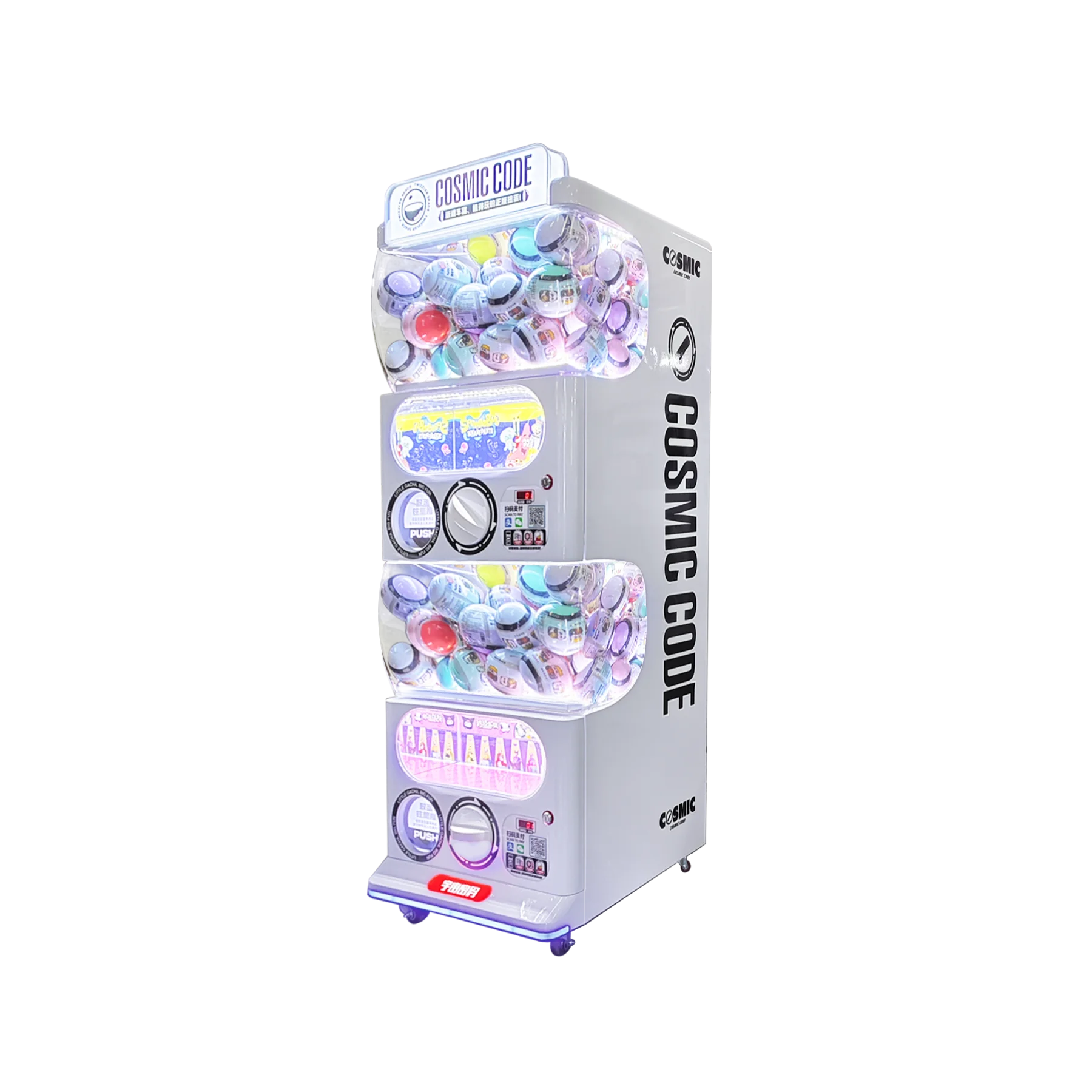 Gacha Nua Peannaire Capsúl Cluichí Gashapon Peannaireanna do 100mm 120mm Cluichí Peannaire Oibríochtach Coin Gashapon Vending Machine