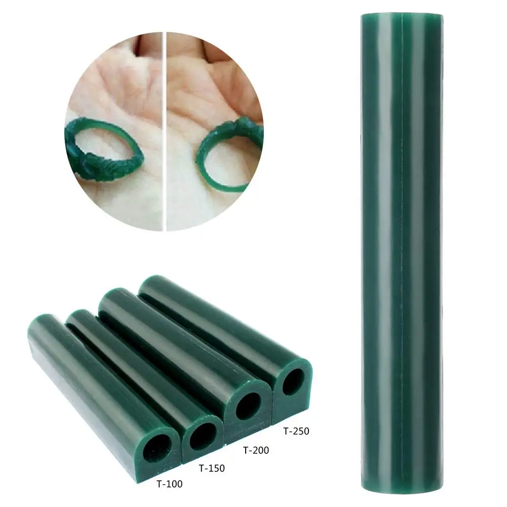 6PCS Blue Ring Wax Carving Kit - Jewelry Making Mold Tubes For Lost Wax Casting