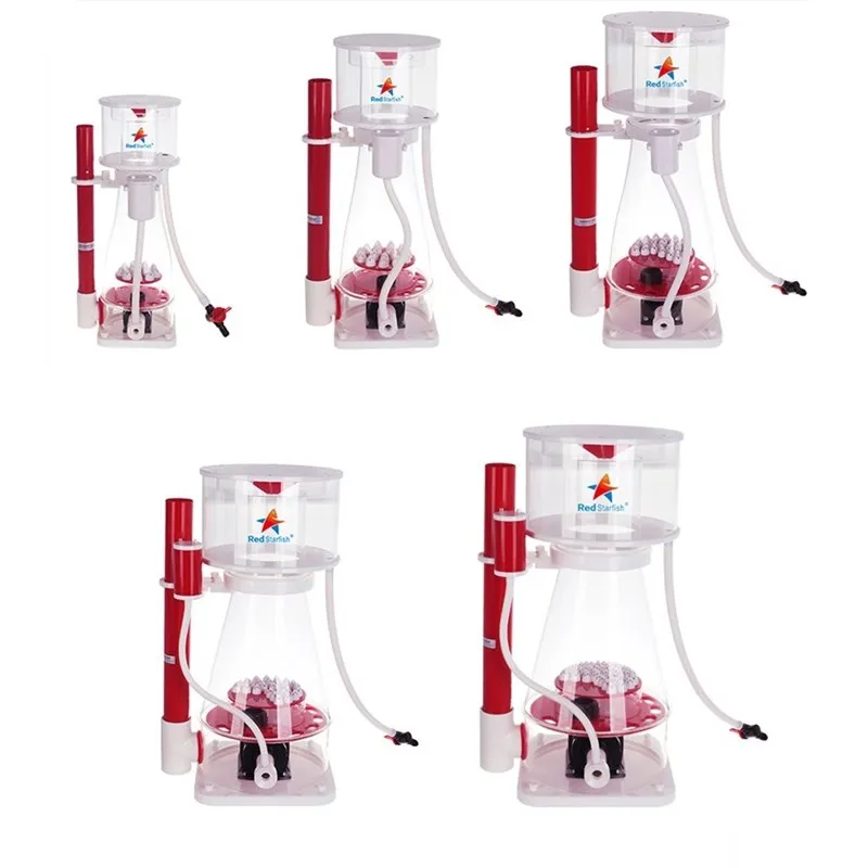 Newest RS-C Series Red Starfish Protein Skimmers Ultra Quiet Cylinder Metal DC Pump with Needle Wheel Durable and Efficient