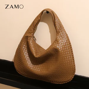 Hand Bag Manufacturer Custom Wholesale Ladies Commuting Fashion Genuine Leather Women Woven Bag